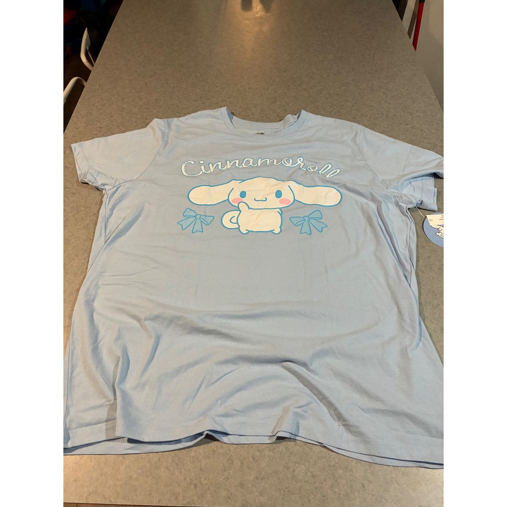 Sanrio Cinnamoroll Graphic Tee 3X Light Blue